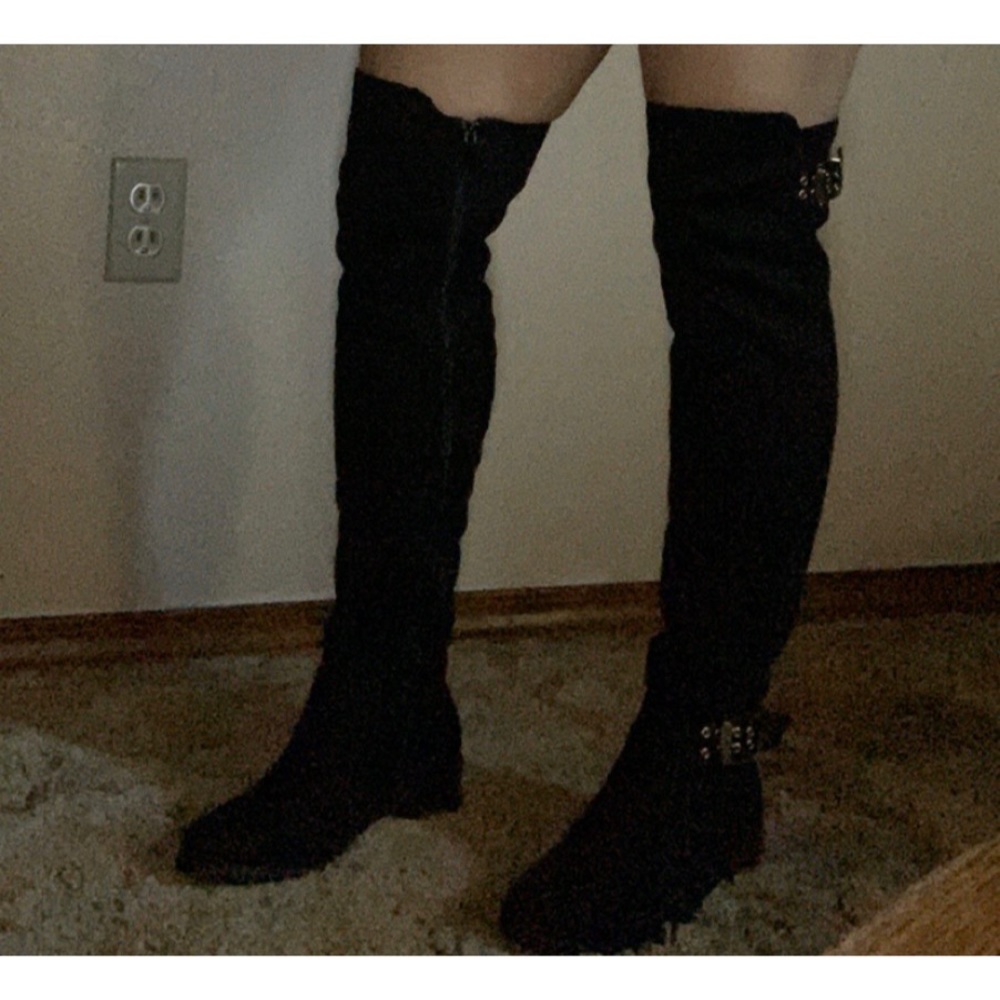 Brand new over the knee black boots